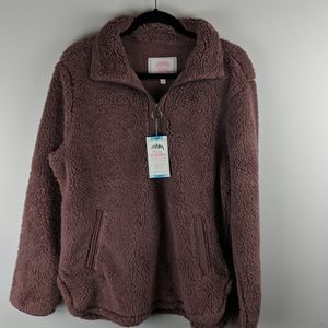 Cozy Sherpa size large mauve color
